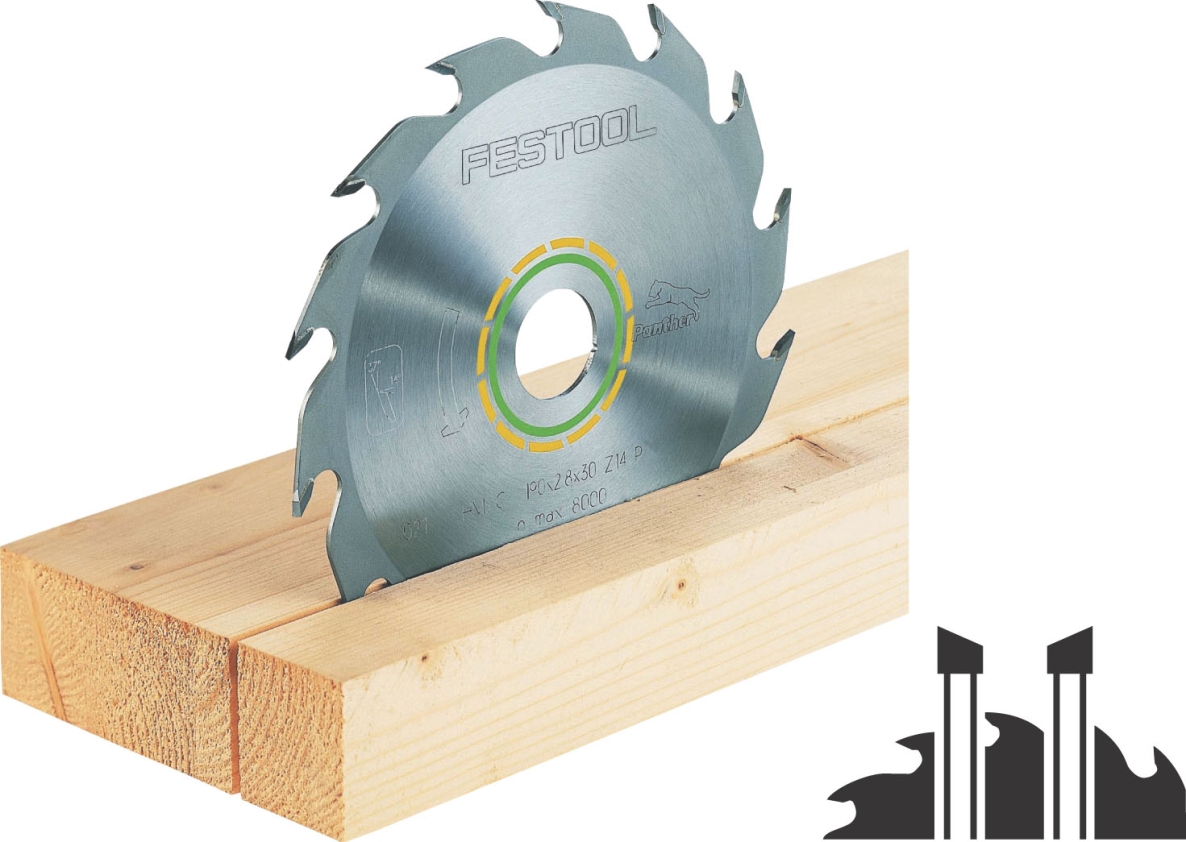 Festool Accesorios 493196 Hoja de sierra Panther 210x2,6x30 PW16