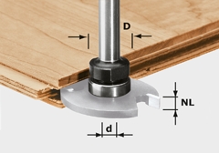 Festool Accesorios 499803 Husillo de fresado S8 1,5-5 KL16