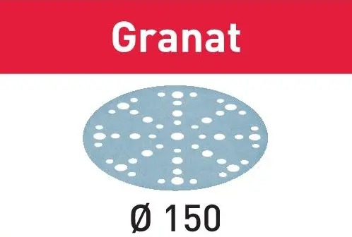 Festool Accesorios 575161 Discos de lijado Granat STF D150/48 P60 GR/50