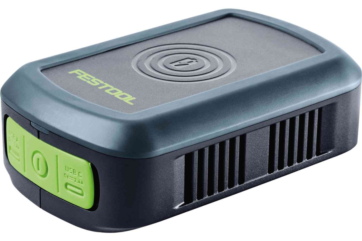 Festool Accesorios 577155 Cargador de teléfono PHC 18 para baterías de iones de litio de 18 V (excepto: batería Ergo de 3,1 Ah)