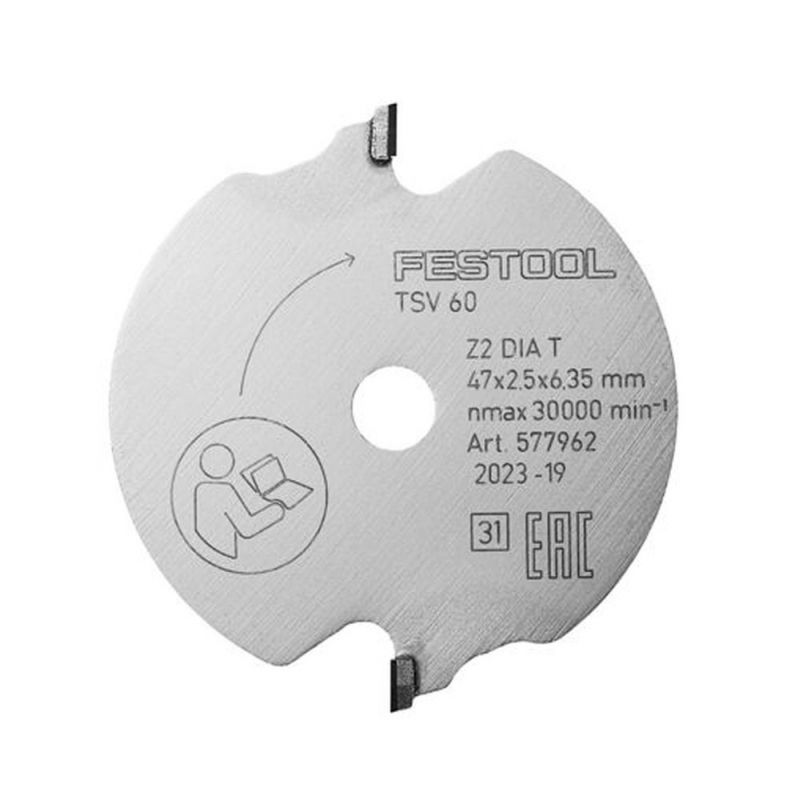 Festool Accesorios 577962 Cremallera delantera DIA 47x2.5x6.35 T2 MADERA FINE CUT SPECIAL