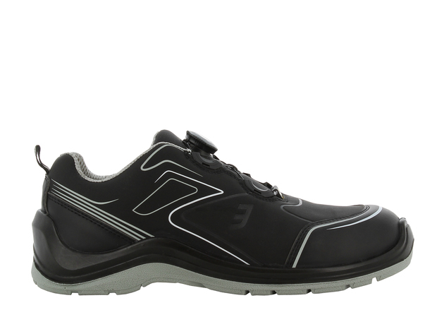 Safety Jogger FLOWS3LTLS Deportivo zapato de seguridad S3 ESD de corte bajo sin metal con cierre TLS negro