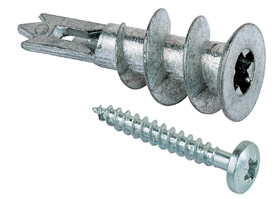 Fischer 40434 GKM 27 Tapón metálico para cartón yeso con tornillo 100 piezas