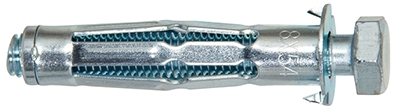 Fischer 519783 Tapón hueco HM 8 x 54 SS con tornillo cabeza hexagonal 50 piezas