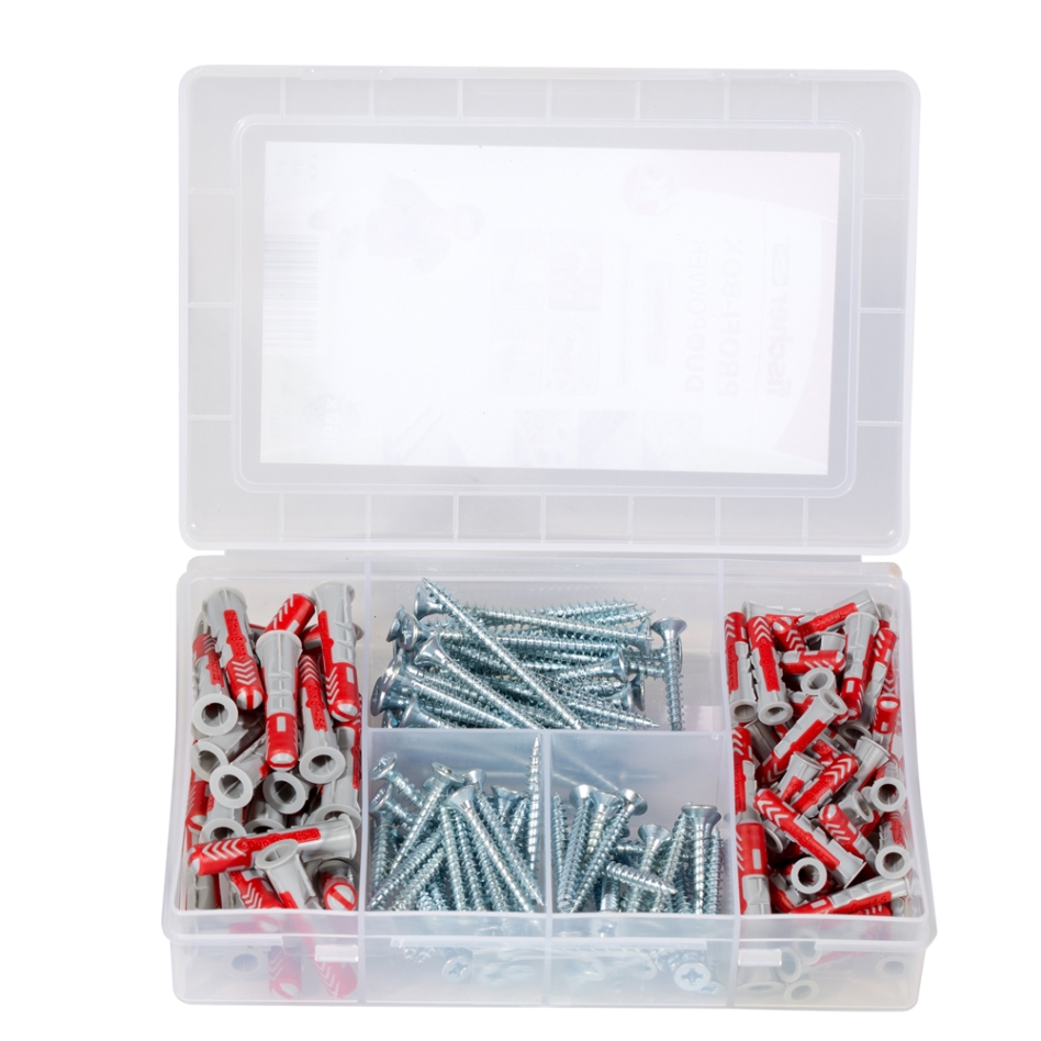 Fischer 538622 Meister box DUOPOWER + tornillo 80 piezas