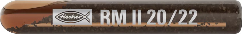 Fischer 539802 RM II 20/22 Cápsula química para hormigón agrietado 25 mm 10 piezas
