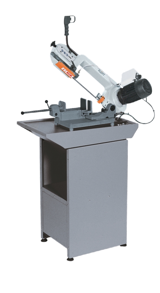 Flott PBS120 570505 Sierra de cinta para metales  Plus 120 mm + 570508 Bastidor de soporte PBS 120