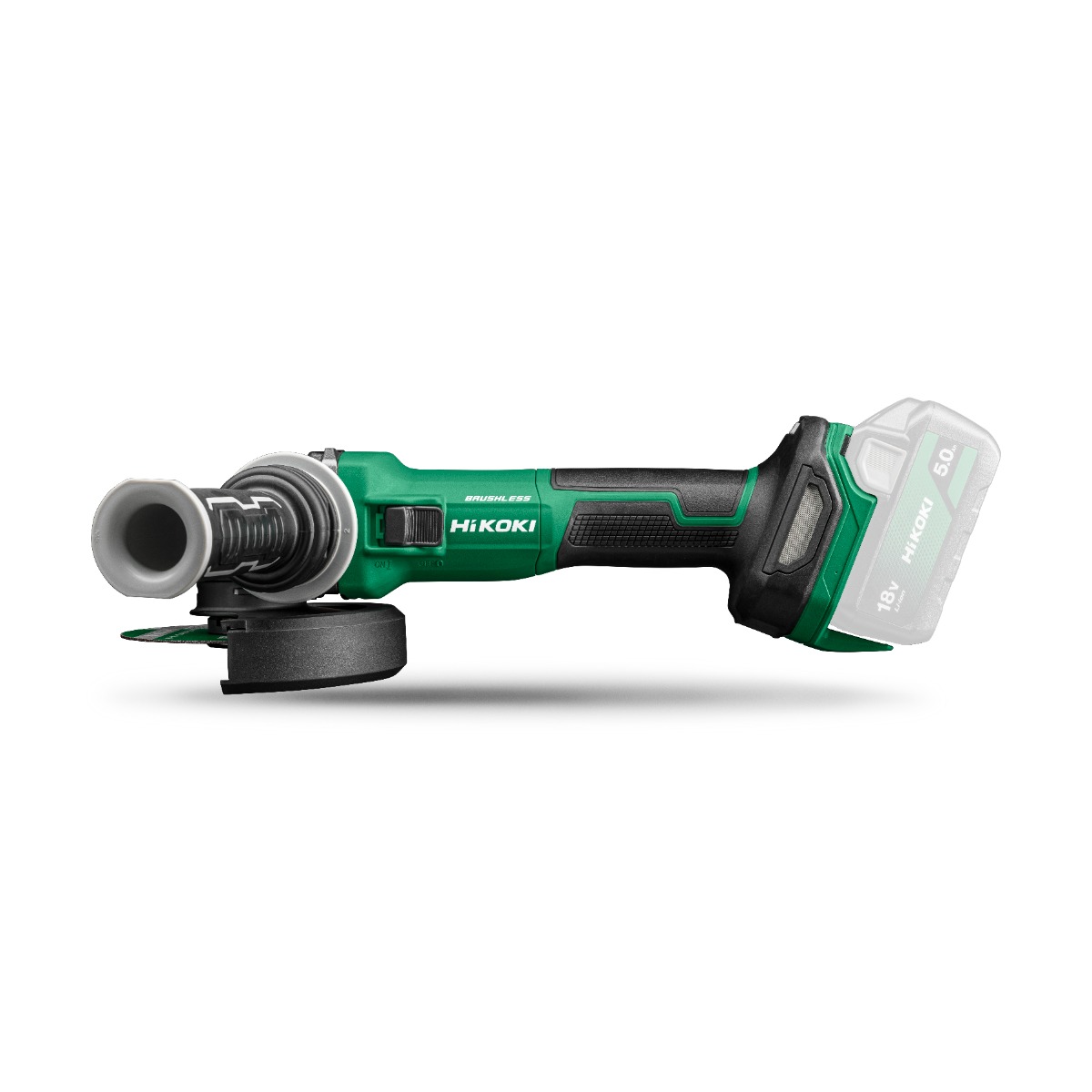 HiKOKI G1813DVEW2Z Multivolt Accu amoladora angular 125mm 18V excl. baterías'"y cargador en maletín HSC II