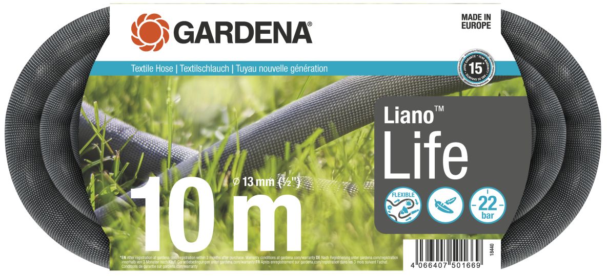 Gardena 18440-20 Liano Life Manguera textil 10 m