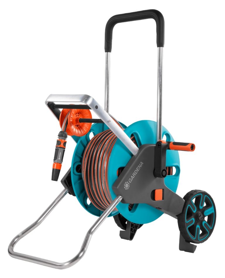 Gardena 18517-20 Carro portamangueras AquaRoll M Easy Set