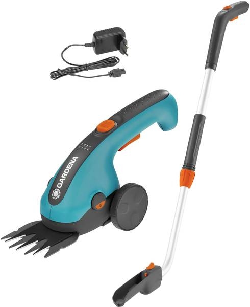 Gardena 09886-20 Set Tijeras cortacésped Accu 3,6 Volt ClassicCut Li+ mango/ruedas