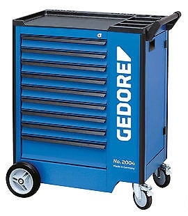 Gedore 1640704 2004 0810 Carro de herramientas con 9 cajones