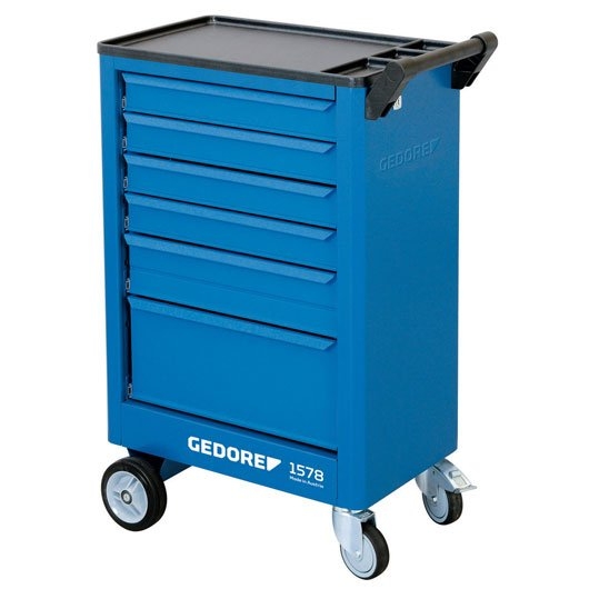 Gedore 9018140 1578 Carro de herramientas con 6 cajones