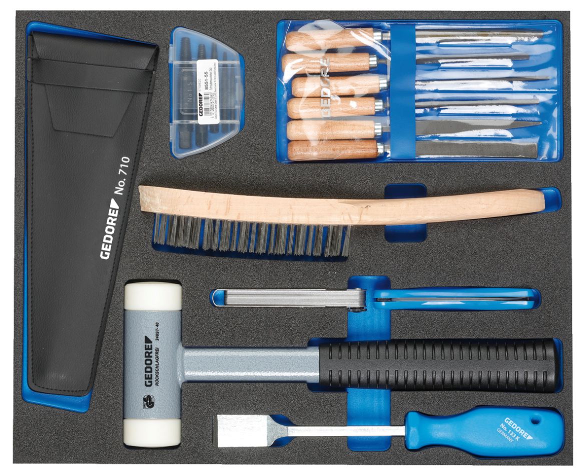 Gedore 2957507 TS CT2-710 Juego de herramientas en módulo 2/4 CT de 17 piezas