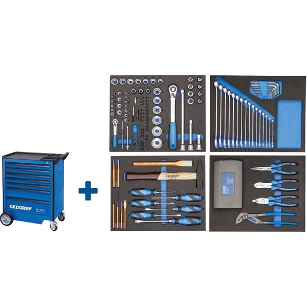 Gedore 2980282 2005 TS 147 Carro de herramientas 147 piezas