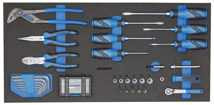 Gedore 3005267 1110 CTB3 02 Juego de herramientas en módulo CT 65 uds.