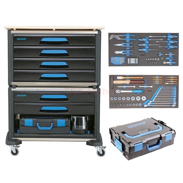 Gedore 3005194 1110 WMW-S-03 Carro de herramientas modular WorkMo B3 110 piezas