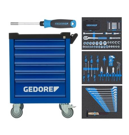 Gedore 3100197 WSL-M-TS-172 Carro de herramientas 172 piezas