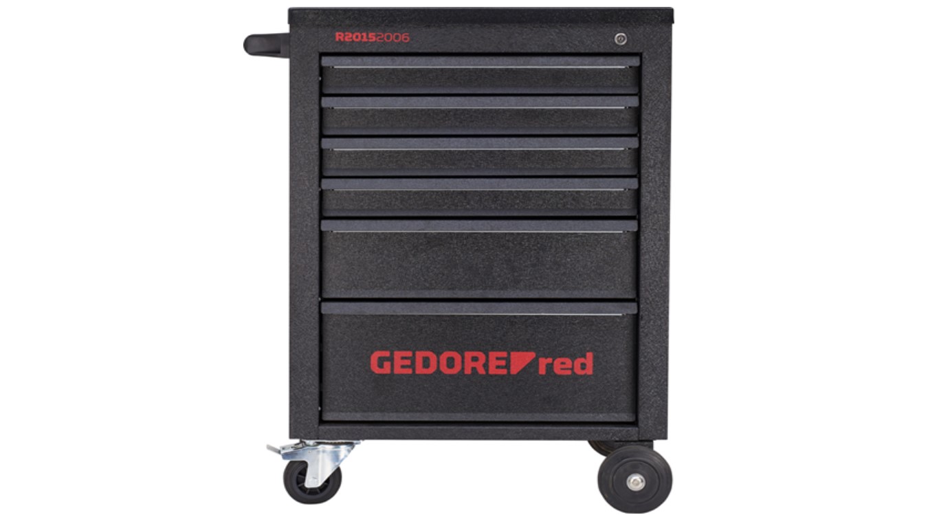 Gedore RED 3300012 R20152006 Carro de herramientas MECHANIC 6 cajones Negro