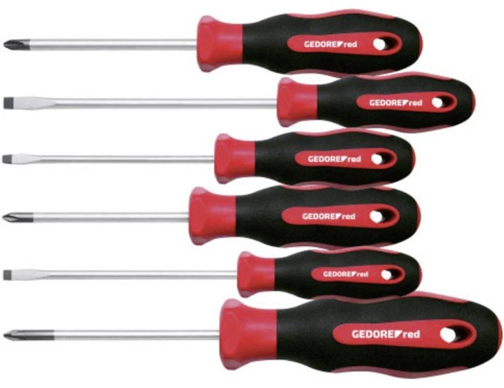 Gedore RED 3301270 R38002006 Juego de destornilladores de 6 piezas