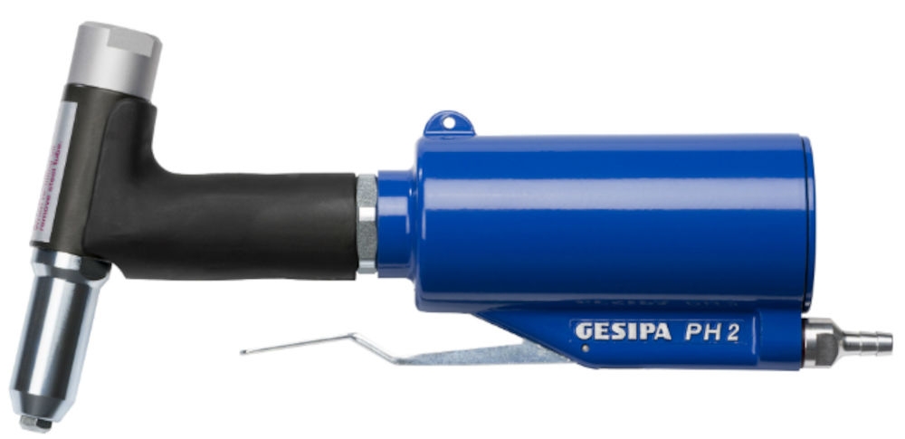 Gesipa 217170017 PH 2 Alicates neumáticos para remaches ciegos 2,4-5,0 mm