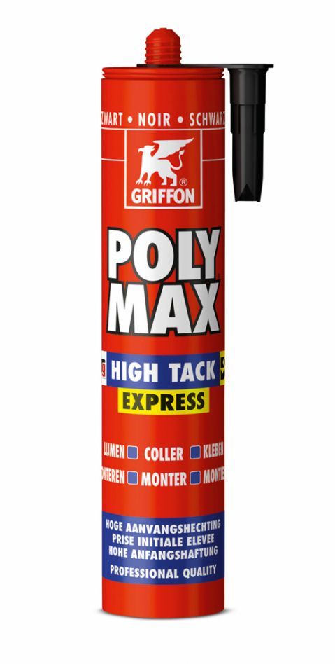 Griffon 6311639 PolyMax High Tack Express negro 435g