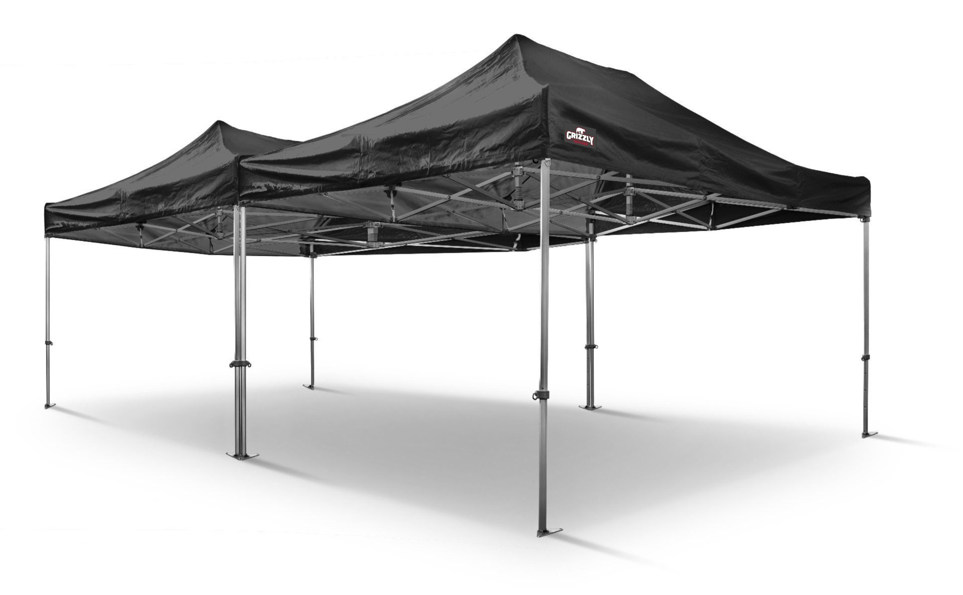 Grizzly Outdoor GOW40PVC456Z GO-WORK40-PVC Carpa de trabajo 4,5x6 m Negro