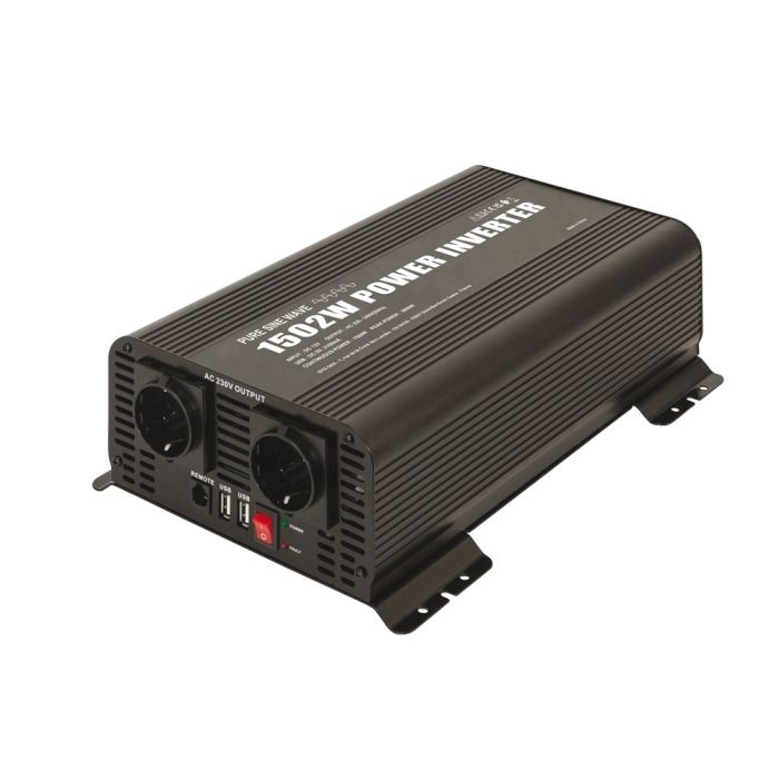 Gys 5192067370 Inversor de onda sinusoidal pura de 12 V y 1.500 W