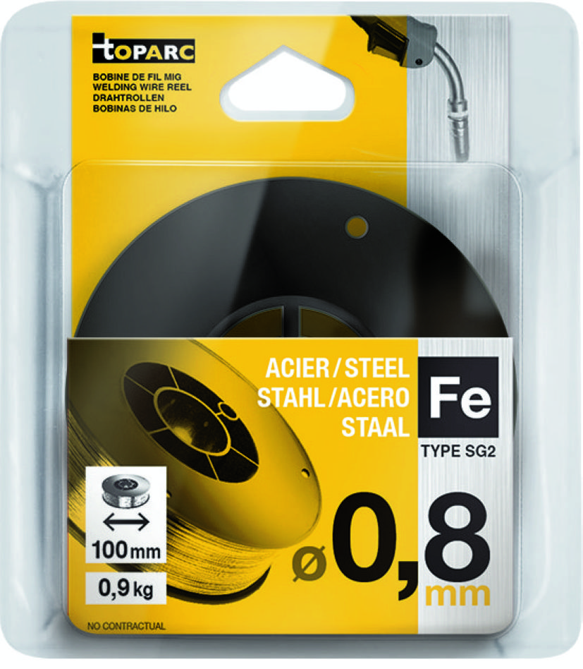 Gys 5193086609 Alambre de soldadura acero G3SI1 Ø0,8 mm bobina de alambre S100 0,9kg