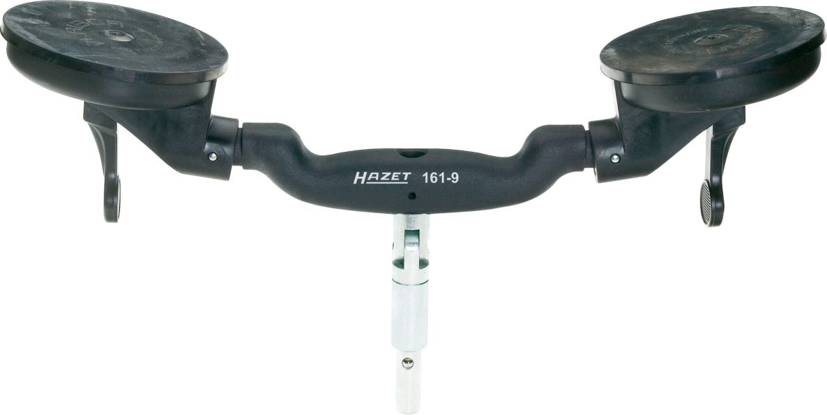 Hazet 161-9 Elevador de doble pist&oacute;n con bisagra y pistones giratorios de &oslash; 120 mm
