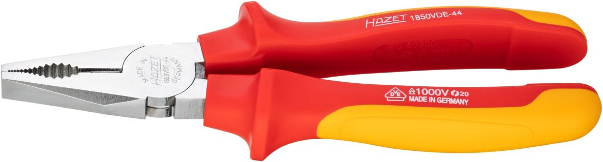 Hazet 1850VDE-44 Alicates combinados con aislamiento, longitud 200 mm