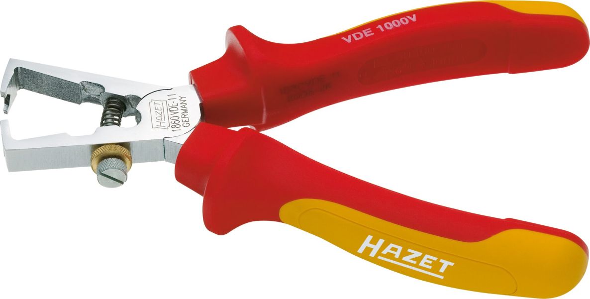 Hazet 1860VDE-11 Alicates pelacables aislados, longitud 160 mm