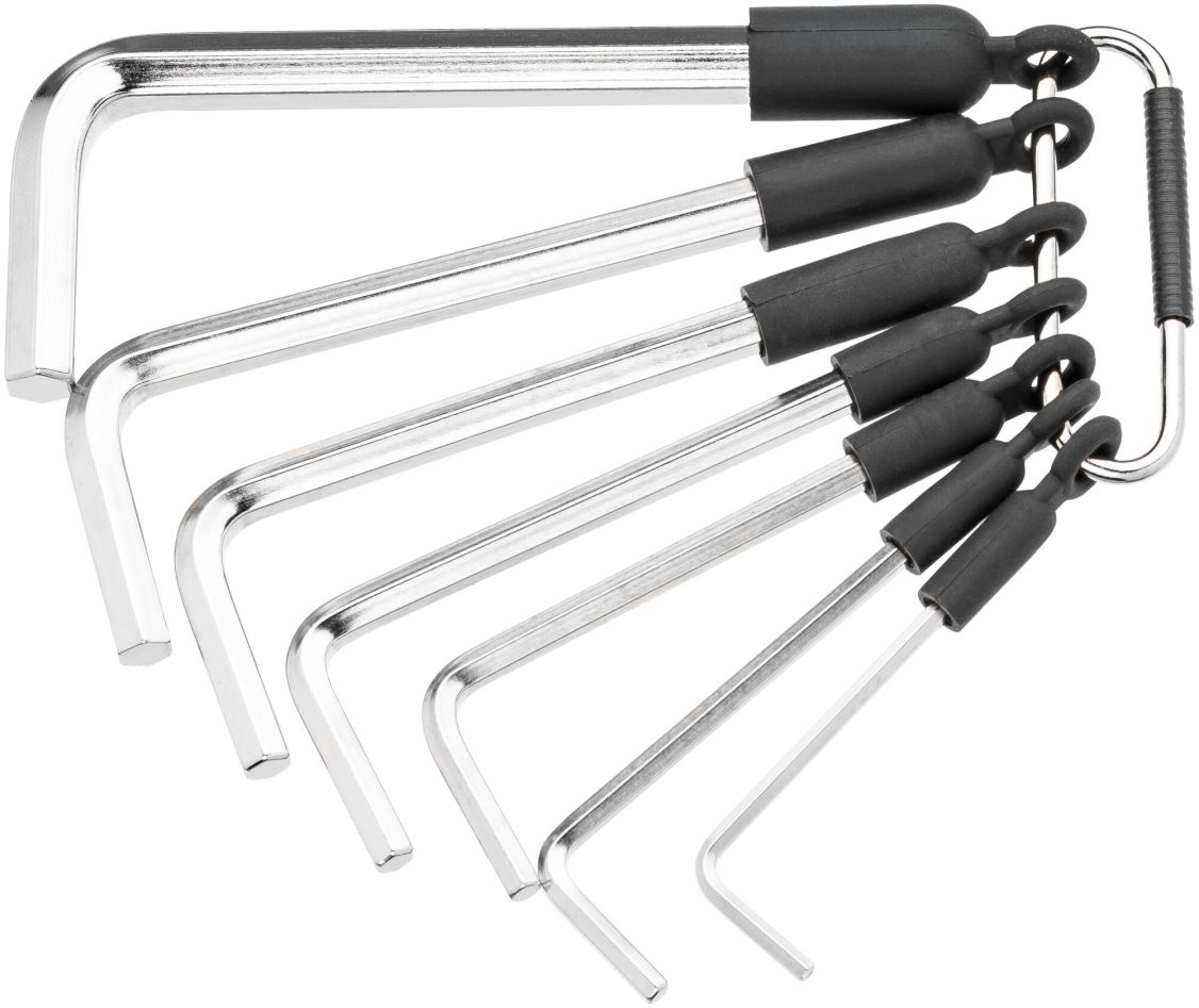 Hazet 2100A/7R Juego de destornilladores en &aacute;ngulo con perfil hexagonal interior, 7 piezas 