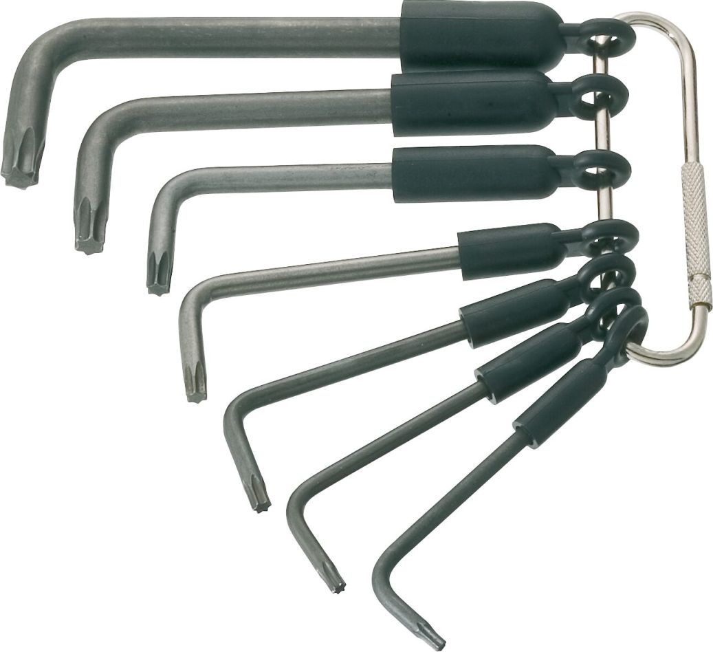 Hazet 2115-T/7R Juego de destornilladores en &aacute;ngulo con perfil TORX&reg; interior, 7 piezas