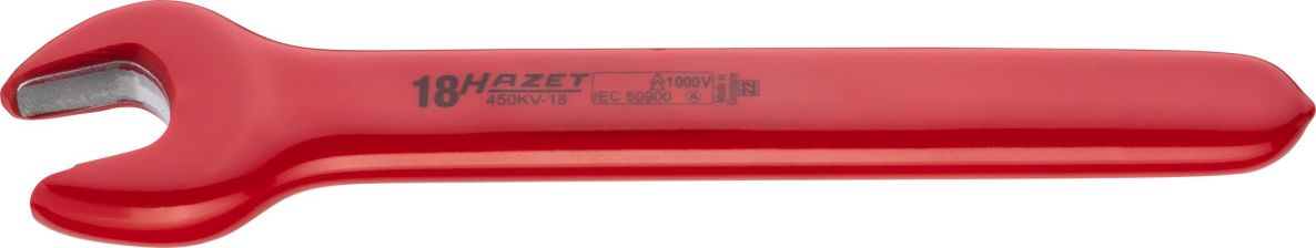Hazet 450KV-18 Llave de vaso simple, aislada, perfil exterior hexagonal SW 18 mm