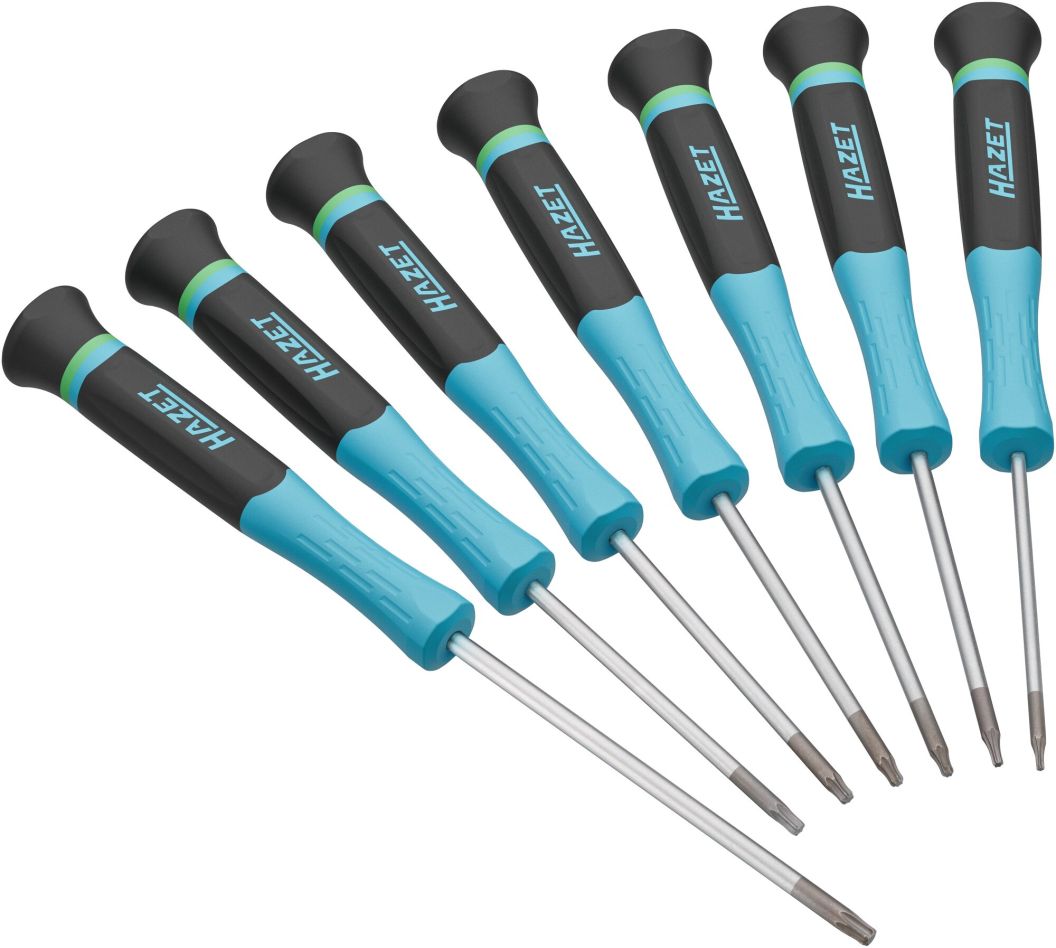 Hazet 811EL-T/7 Juego de destornilladores para electr&oacute;nica con perfil TORX&reg; interior, 7 piezas