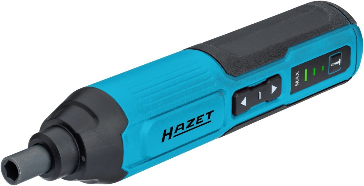 Hazet 9230B-2 Atornillador a bater&iacute;a con punta hexagonal hueca de 1/4", 5 Nm, 1 bater&iacute;a interna de 4 V y cargador USB-C
