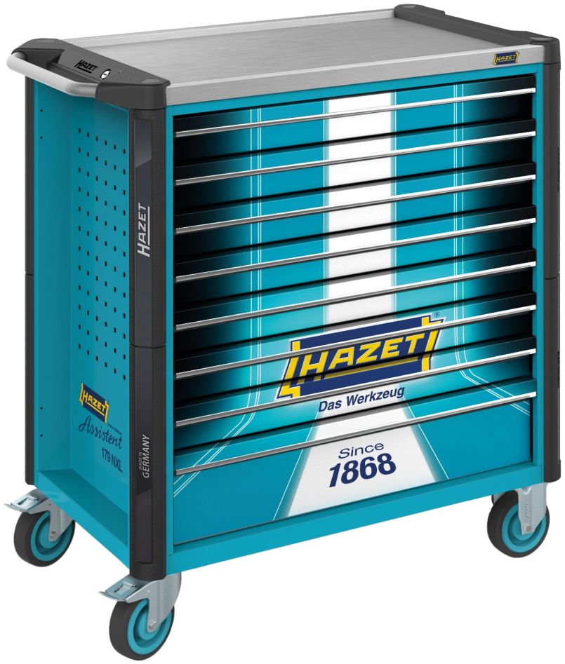 Hazet 179NXL-8S1 Carro portaherramientas Assistent 179NXL vac&iacute;o, 8 cajones (7 poco profundos, 1 profundo)