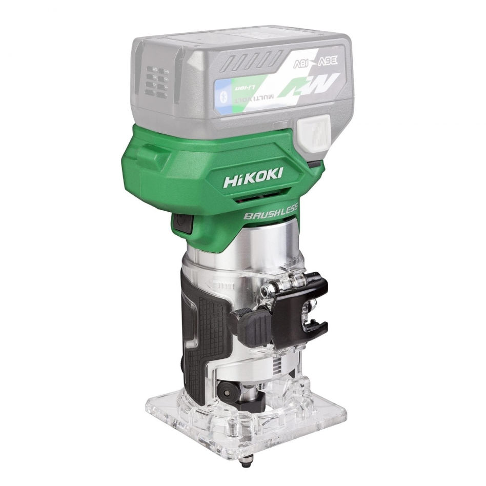 HiKOKI M1808DAW2Z Fresadora de bordes sin cable 18V excl. baterías y cargador en maletín HSC III