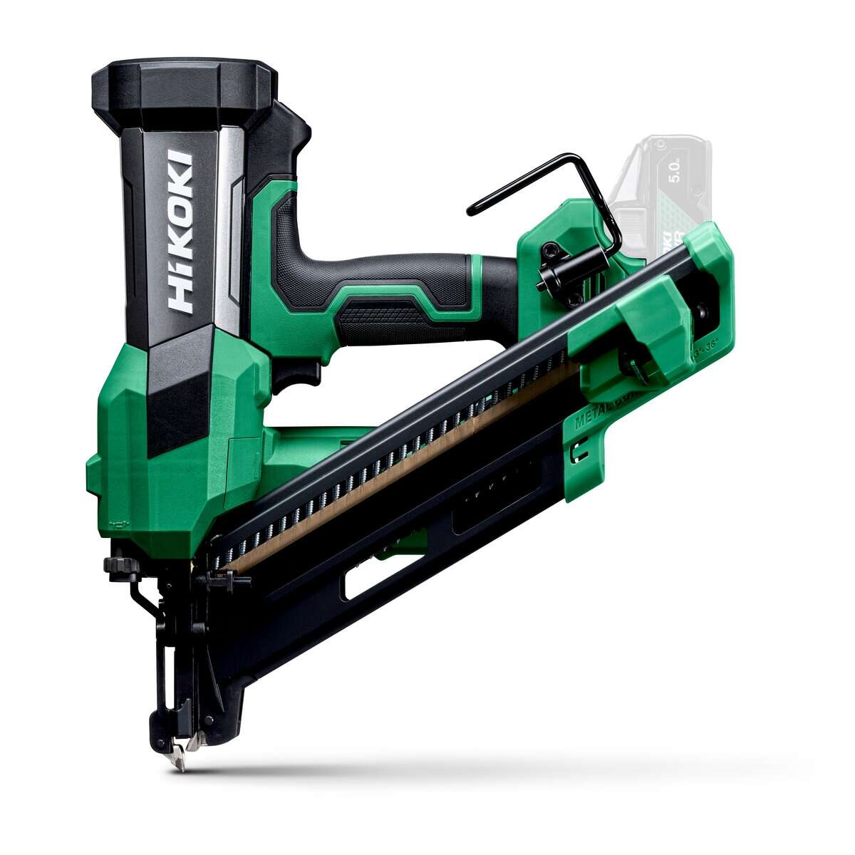 HiKOKI NR1865DKAW6Z Grapadora de bater&iacute;a con anclaje angular, sin escobillas, 65 mm, 34&deg;, 18 V; sin bater&iacute;a ni cargador, en caja