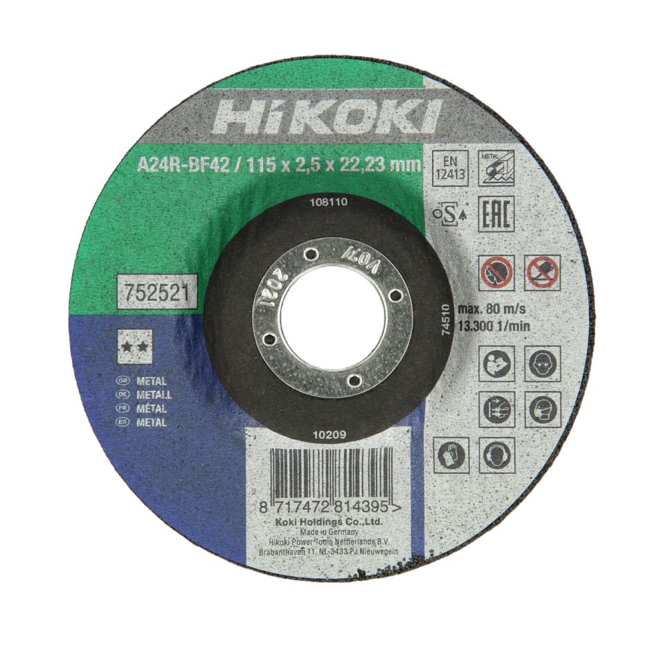 HiKOKI Accesorios 752525 Disco de corte 230x3,0x22,23 mm DPC/acero