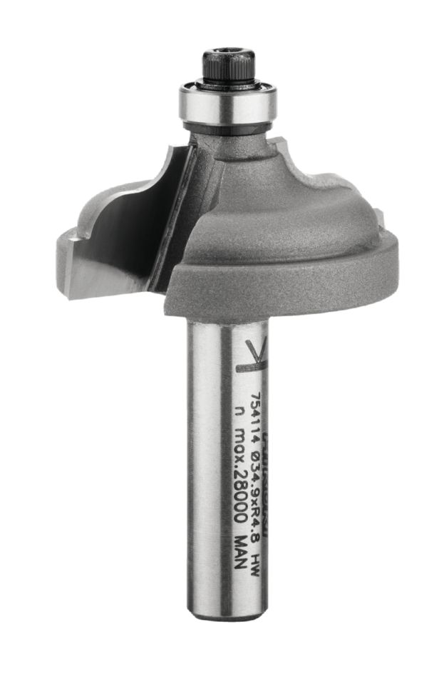 HiKOKI Accesorios 754114 Fresa de perfil de 8 mm con cojinete inferior 34,9x13,5x55