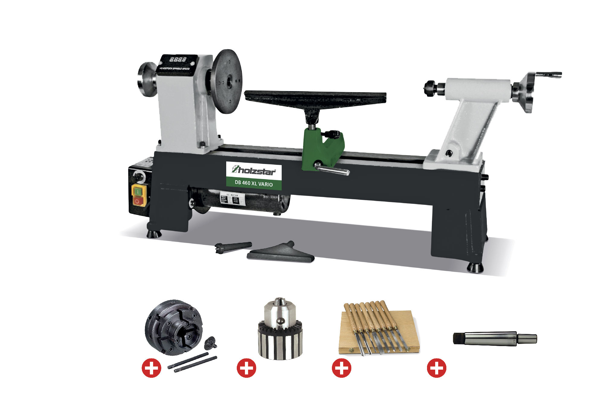 Holzstar 795920462 DB460XL VARIO PACK Torno de madera 460 mm