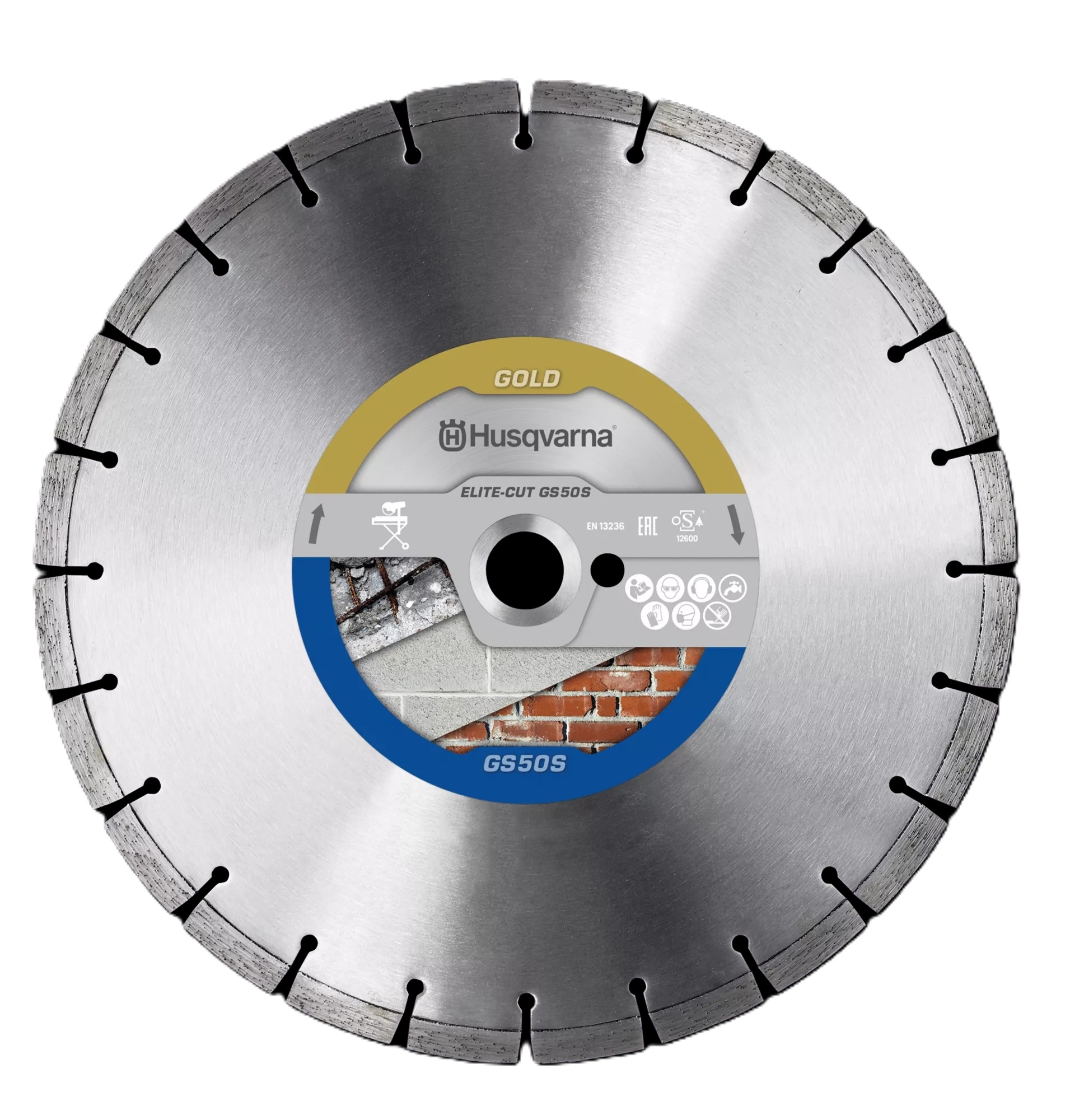 Husqvarna 579804110 Elite-Cut GS50S Hoja de sierra diamantada Material de construcción húmedo 300x25,4 mm