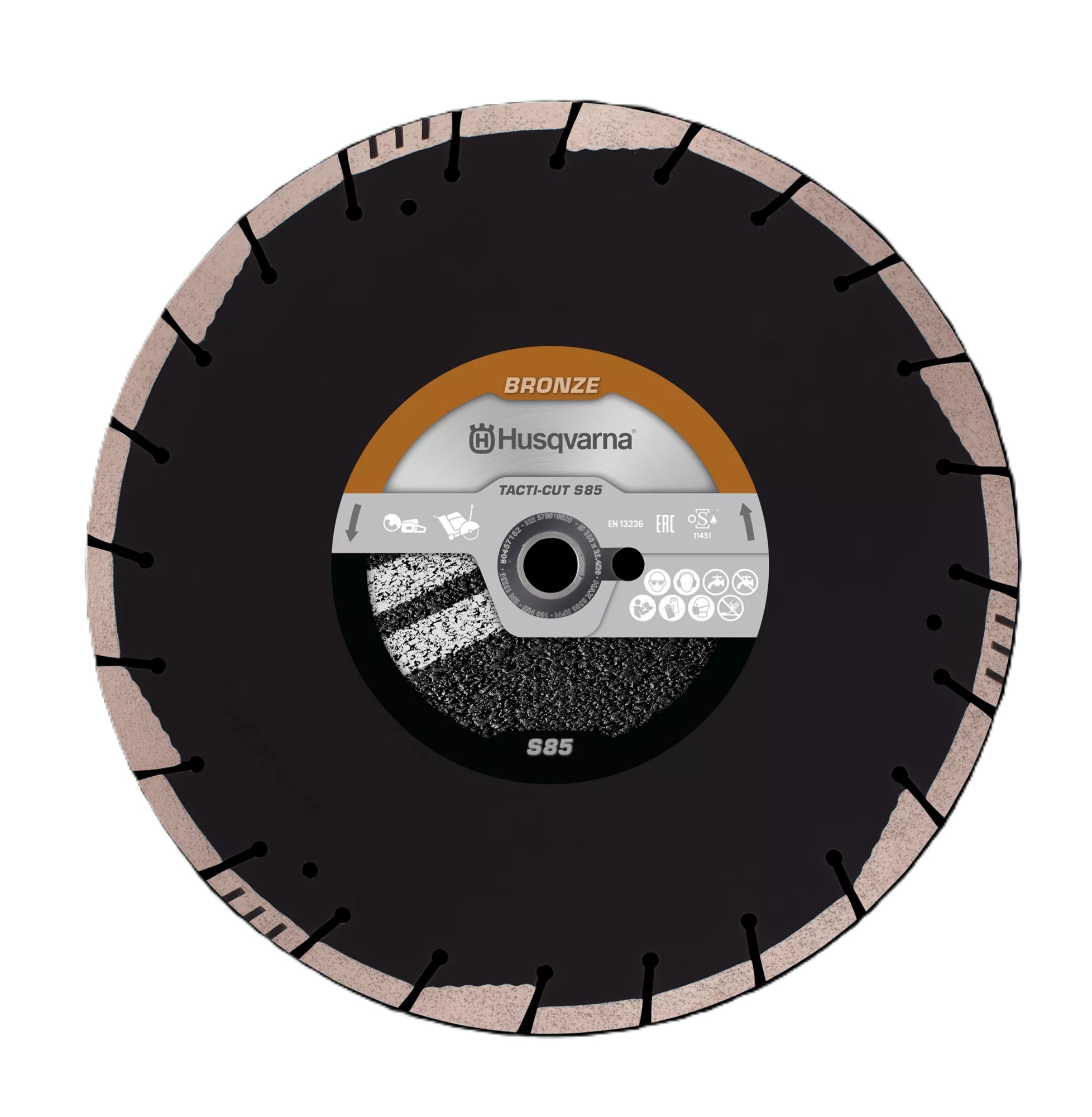 Husqvarna 579816610 Tacti-Cut S85 Asfalto 300 x 25,4/20 mm Húmedo y Seco