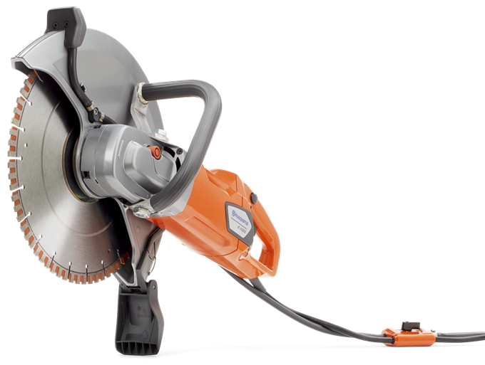 Husqvarna 967079801 ¡Tronzadora eléctrica silenciosa en húmedo K4000 350 mm + disco de diamante Elite-Cut S50!