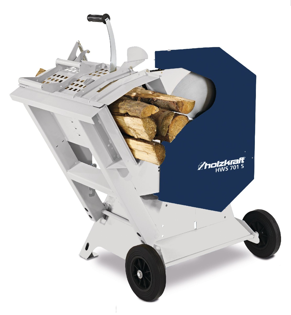 Holzkraft 715963703 HWS701S Sierra basculante para leña 700 mm 400V