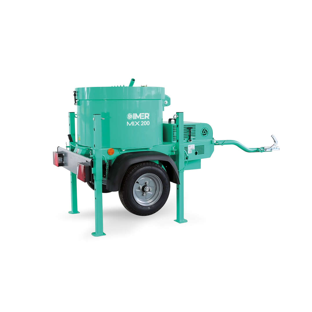 Imer 1195160 MIX 200 Mezcladora de gasolina comprimida sobre ruedas 200 litros 