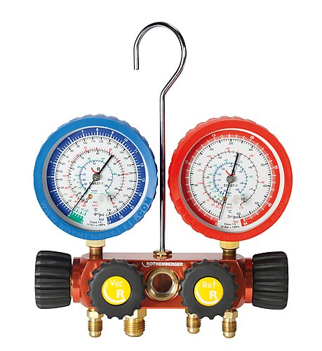 Rothenberger Accesorios 170608 Juego de colectores, 4 vías II Plus, R410A