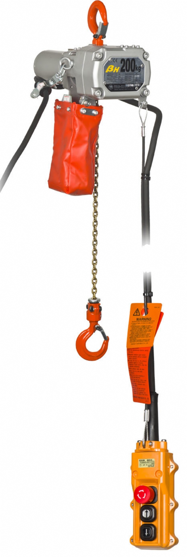 Rema 0511003-7 BETA-H/200KG/7M Polipasto eléctrico de cadena BETA 230 V 1 velocidad 7,0 mtr 200 kg 511003